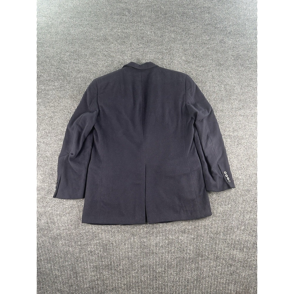 Vintage Polo Ralph Lauren Sport Coat 41 R Blue Camel Hair Solid Premium USA - Picture 2 of 14